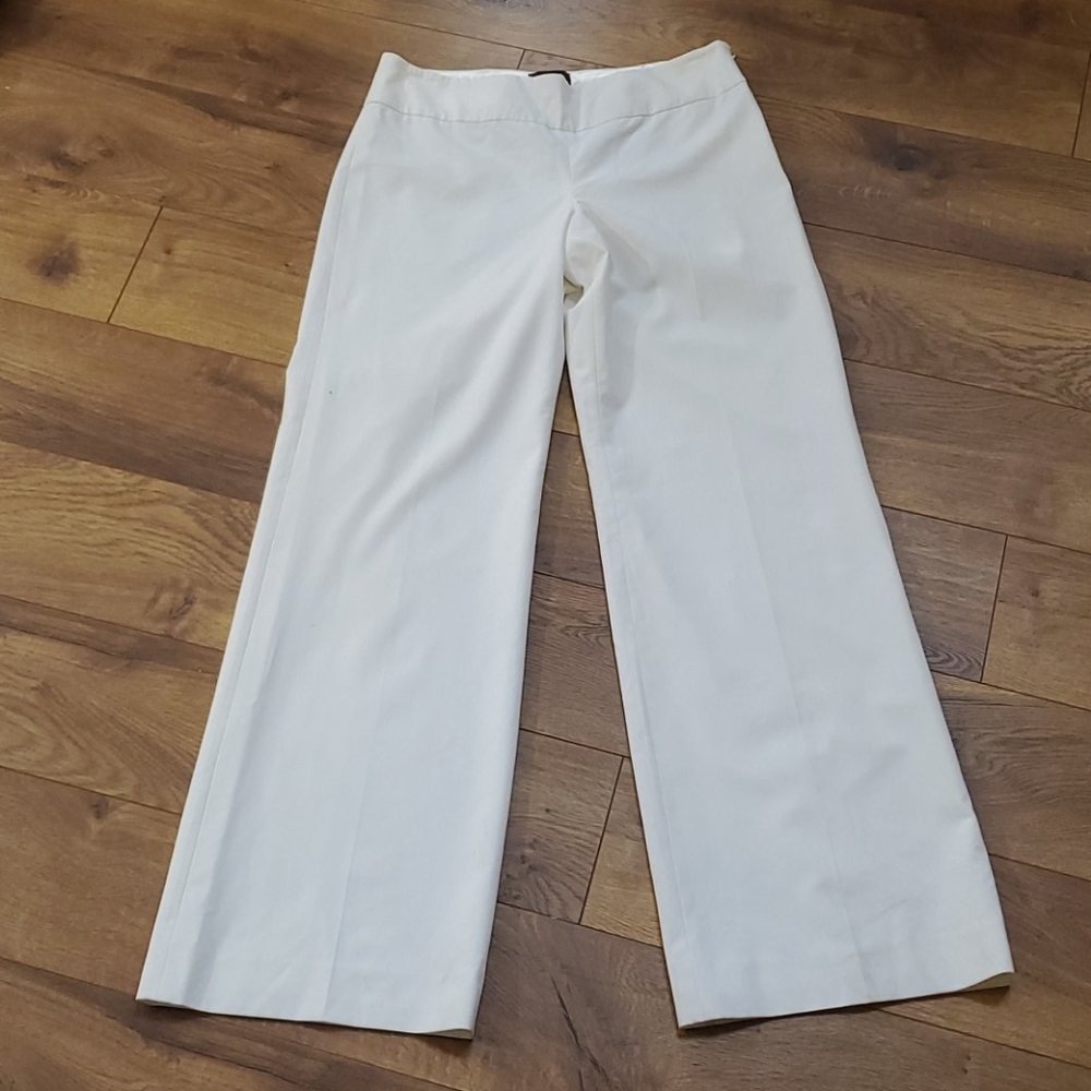 The Limited wide leg white pants Aubrey fit